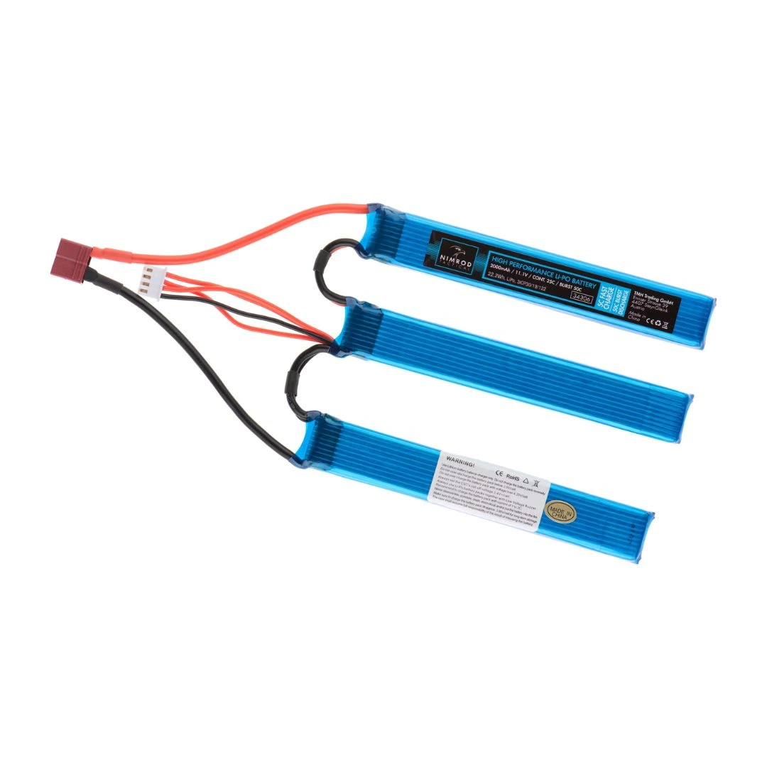 BATERÍA LIPO 11.1V 2000MAH 25C SPLIT TYPE T-PLUG
